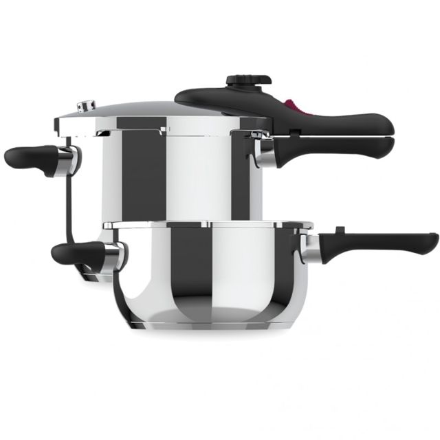 TAURUS lot de 2 cocotte  rapide  4+6L