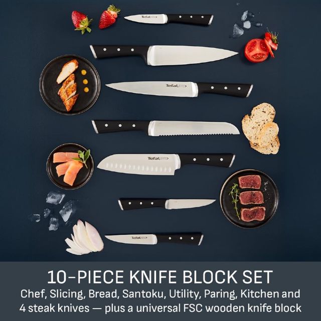 Tefa couteaux de cuisine  Ice Force 10 Piece K232SA04