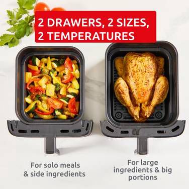 Moulinex  friteuse Air Fryer Crispy Stack 10 L EZ7528F