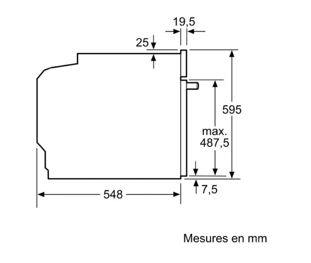 Bosch  Four encastrable Série 6 HBG536EB4  71L AirFry