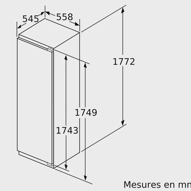 SIEMENS  congelateur integrable IQ500 212L  GI81NSCE0