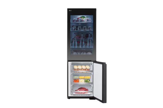 LG  Réfrigérateur combiné GBG5160CEV 349 L noir acier