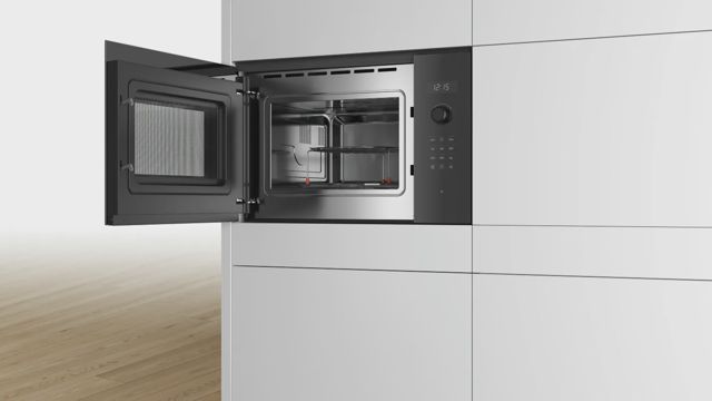 Bosch Micro ondes grill  encastrable Série 6 noir BEL554MB0