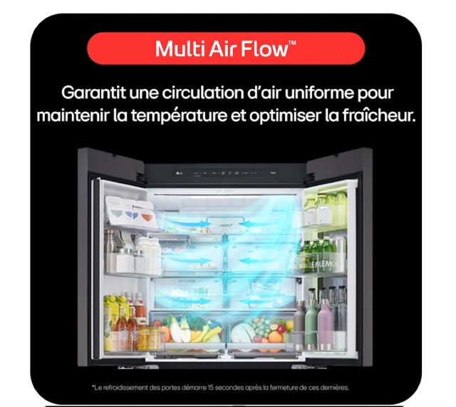 Réfrigérateur Américain LG GSLC40EPFE  638 L