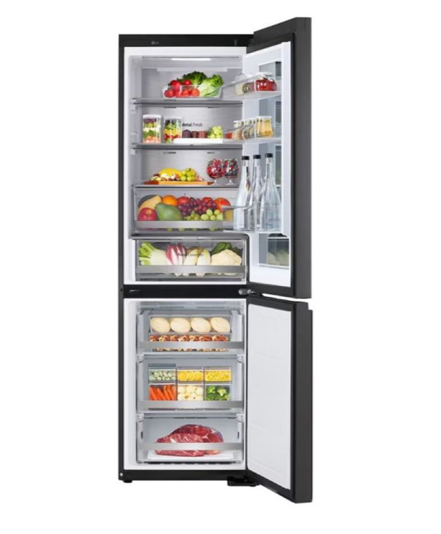 LG  Réfrigérateur combiné GBG5160CEV 349 L noir acier