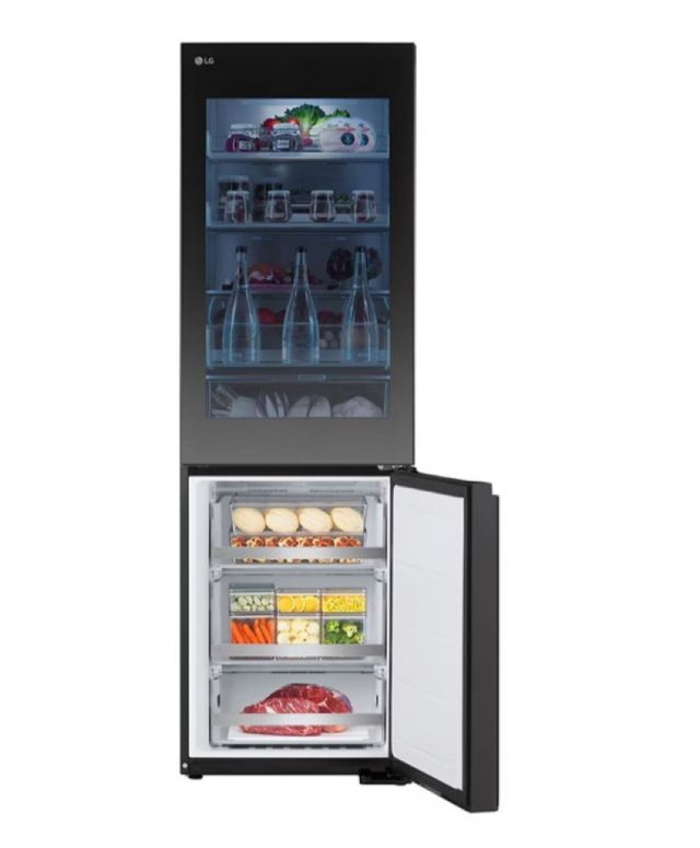 LG  Réfrigérateur combiné GBG5160CEV 349 L noir acier