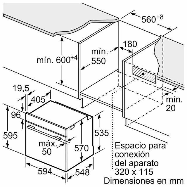 Bosch four encastrable serie 6 fonction AirFry  BG536ES4