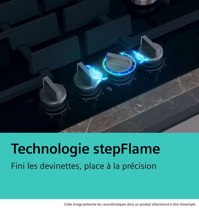 SIEMENS  Plaque de cuisson iQ500 75cm  StepFlame EC7A5SI90