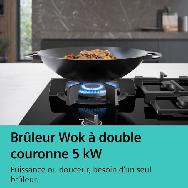 SIEMENS  Plaque de cuisson iQ500 75cm  StepFlame EC7A5SI90
