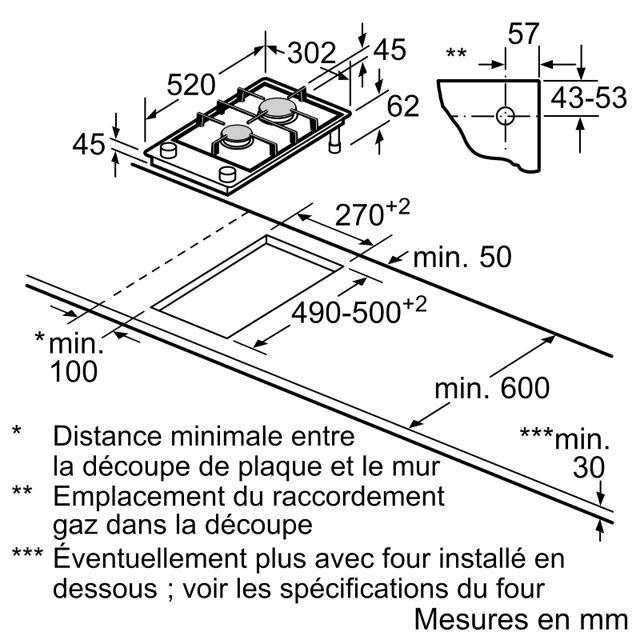 SIEMENS plaque de cuisson Domino  iQ700   ER3A6BI40