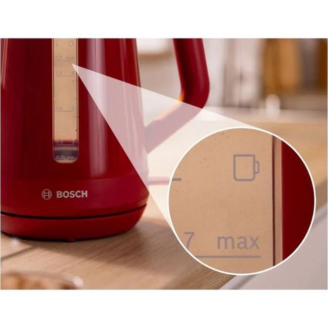 Bosch  Bouilloire TWK1M124 Rouge MyMoment 1.7L 2400W