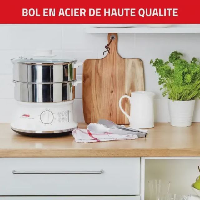 Seb  Cuiseur vapeur VC145100 Capacité bol 6 L Minuteur