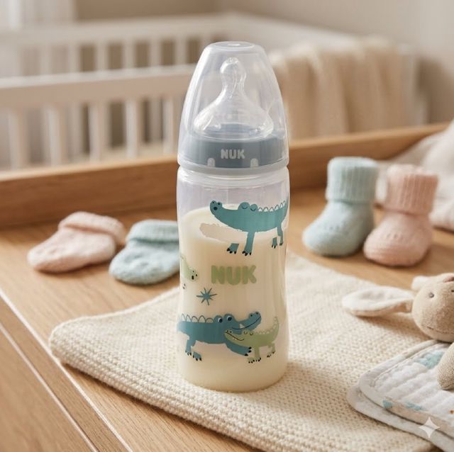 NUK Biberon 0-6mois avec  contrôle de température 300 ml