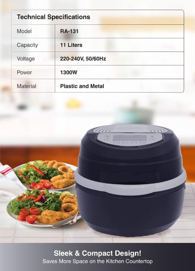 FANCY MIRACLE 11 Litres  friteuse  1300 wat  RA-131