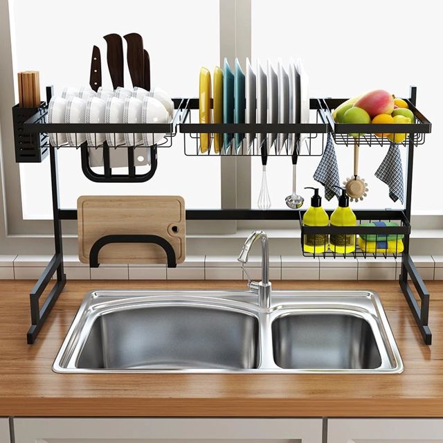 Support de Cuisine Égouttoir À Vaisselles 85 cm