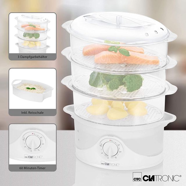 Clatronic Riz-Rice Cuiseur  Vapeur DG 3665
