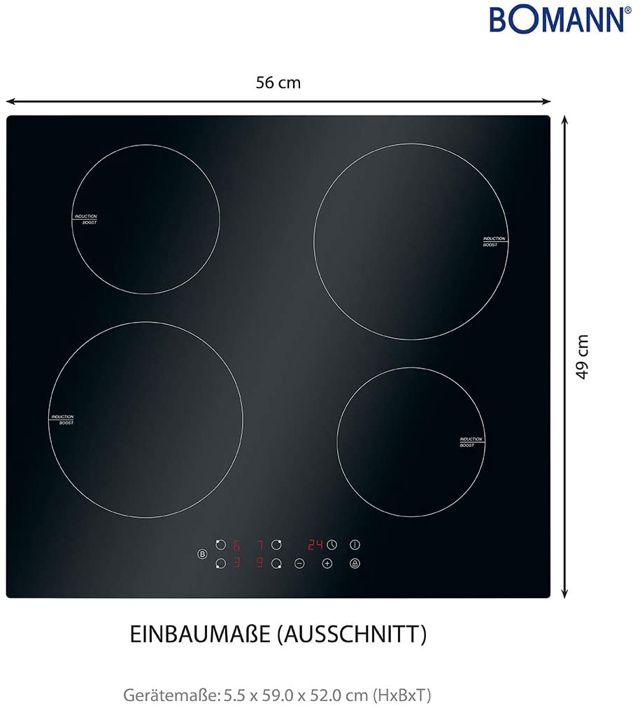 Bomann Plaque à induction encastrable  EBKI 961 60cm