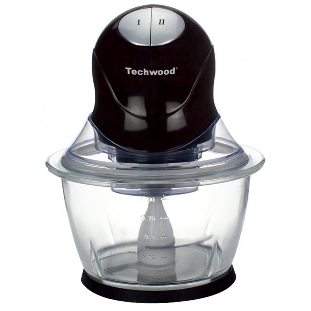 Techwood mini hachoir bol en verre  1L 300W THA-301