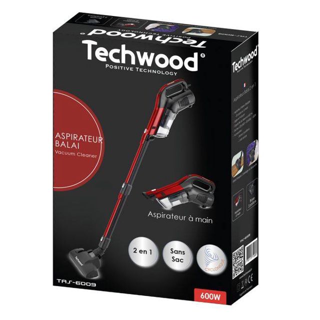 Techwood Aspirateur Balai Filaire 2en1 TAS-6009  600 W