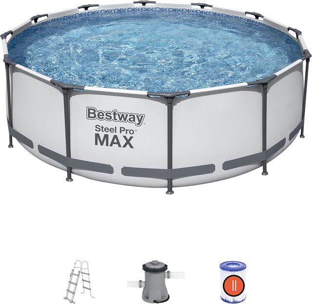 Bestway piscine hors sol ronde Steel  56418