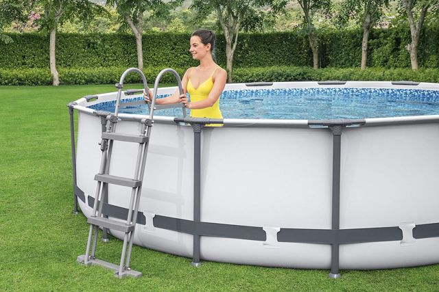 Bestway piscine hors sol ronde Steel  56418