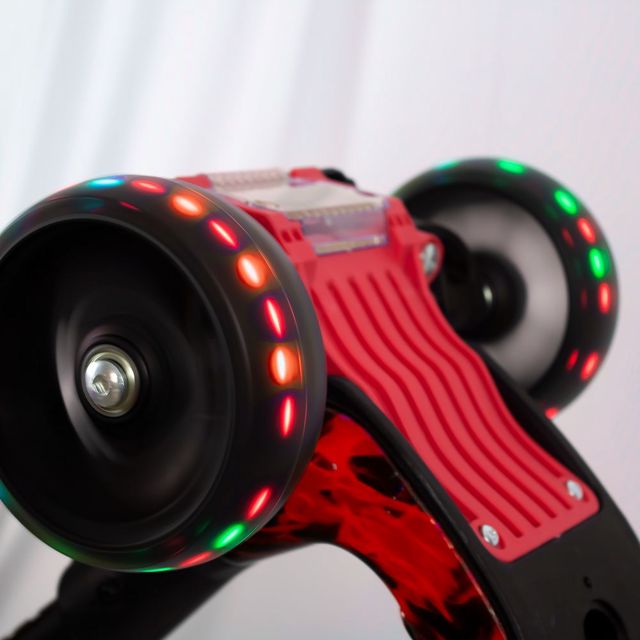 Amir-Star Trottinette vélo Pliable  Lumière Son Rouge