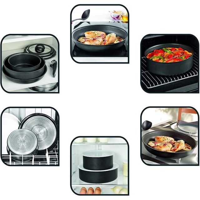Tefal Batterie De Cuisine Ingenio 10 Pièces  Noir L6549702