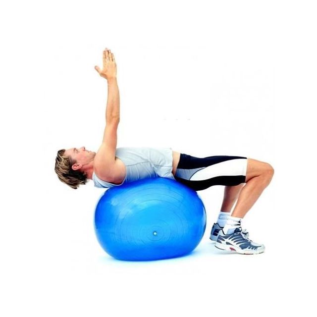 Fitness Ballon De Gym Avec Pompe  85 Cm  Bleu